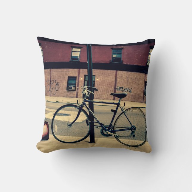 Att cykla i Brooklyn kudder Kudde (Framsida)