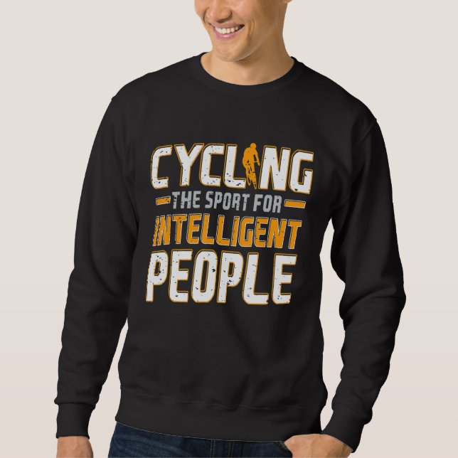 Att cykla idrotten för intelligenta människor, rar lång ärmad tröja (Framsida)