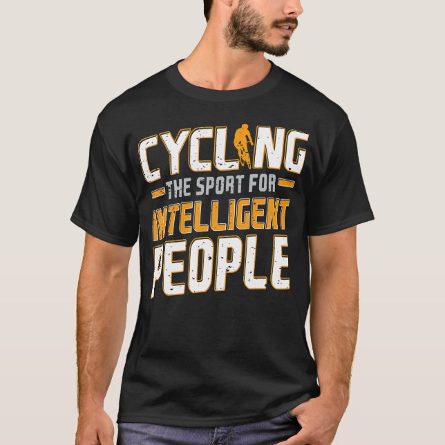 Att cykla idrotten för intelligenta människor, rar t shirt (Framsida)