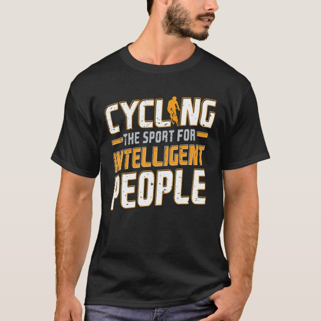 Att cykla idrotten för intelligenta människor, rar t shirt (Framsida)
