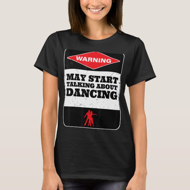 Att dansa "Ballet Foxtrot Dancers" T Shirt (Framsida)
