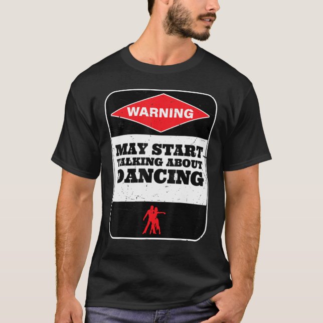 Att dansa "Ballet Foxtrot Dancers" T Shirt (Framsida)