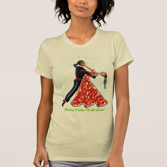 Att dansa får mig att se stjärnor! t-shirt (Framsida)