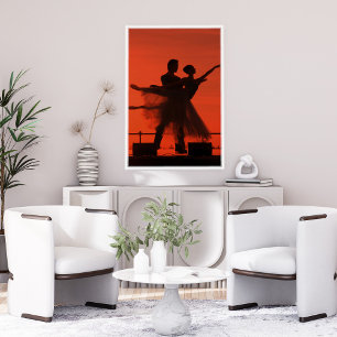Att dansa för evigt i solnedgången med dig poster