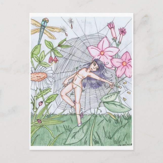 Att dansa i naturen.. vykort (Framsida)