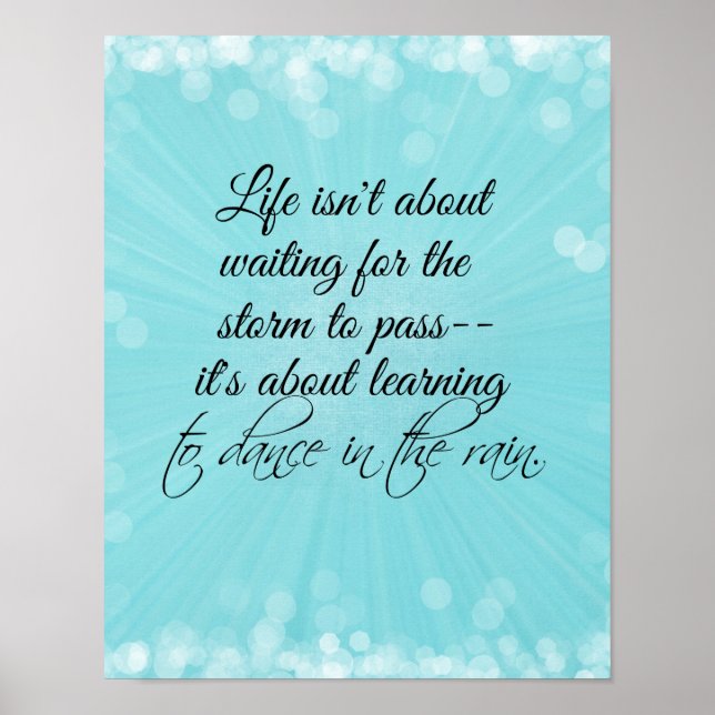 Att dansa i Rain Poster (Framsidan)