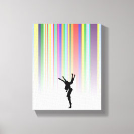 Att dansa i regnet canvastryck