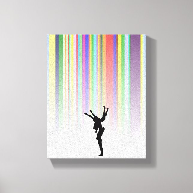 Att dansa i regnet canvastryck (Framsida)
