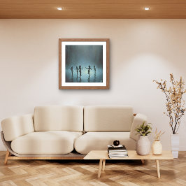 Att dansa i regnet canvastryck