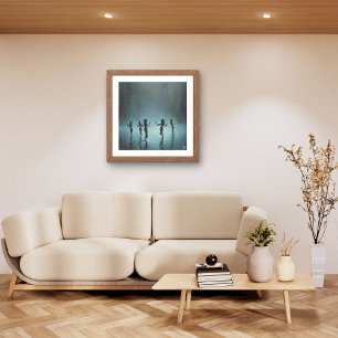 Att dansa i regnet canvastryck