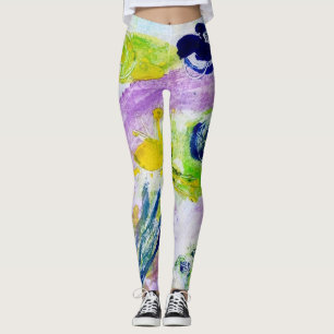 Att dansa landskap damasker leggings