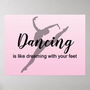 Att dansa med fötterna poster som att drömma