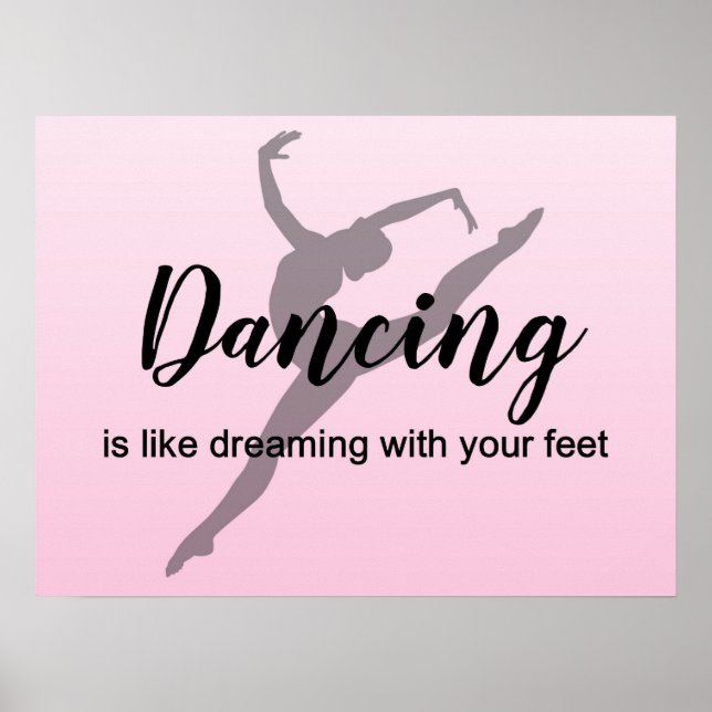 Att dansa med fötterna poster som att drömma (Framsidan)