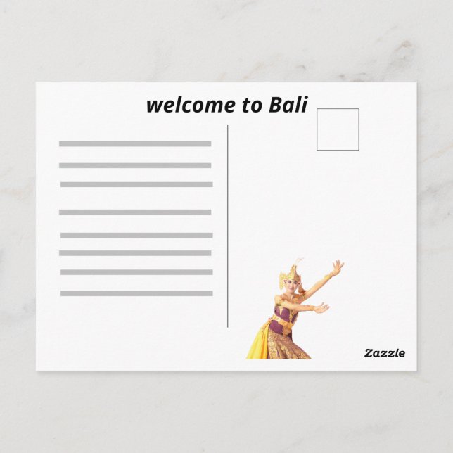 Att dansa med mig vykort (Baksida)