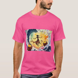 Att dansa med Universe - Abstrakt Energy Art T Shirt