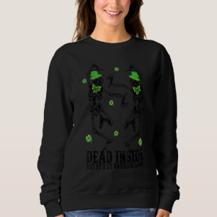 Att dansa Skeletons Dead Inside, men det är St Pat T Shirt