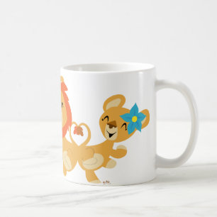 Att dansa som är lejont, kopplar ihop muggen kaffemugg
