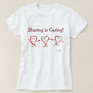 Att dela att bry sig! Polyamory T-tröja T-shirt
