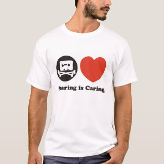 Att dela att bry sig! t-shirt