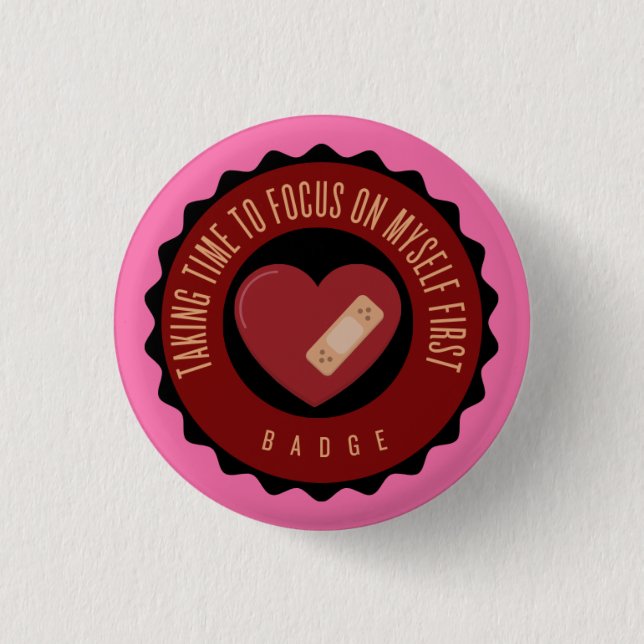 att det tar tid att fokusera på mig själv första b knapp (Framsida)