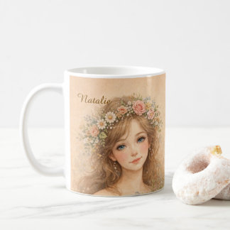 Att din foto och namn Vattenfärg målning Söt Kaffemugg