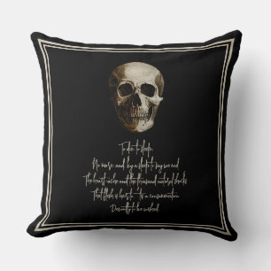 Att dö: att sova Shakespearian Kudde