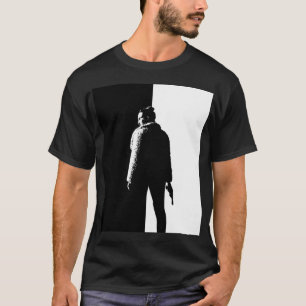 Att döda Kväll Simple Black and White Figur T Shirt
