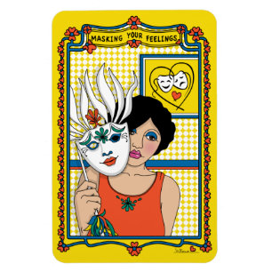 Att dölja dina känslor_B_4x6 kylskåp Magnet