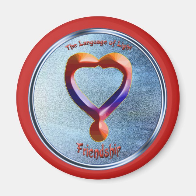 Att doppa på symbolen för Vänskap Magnet (Framsidan)