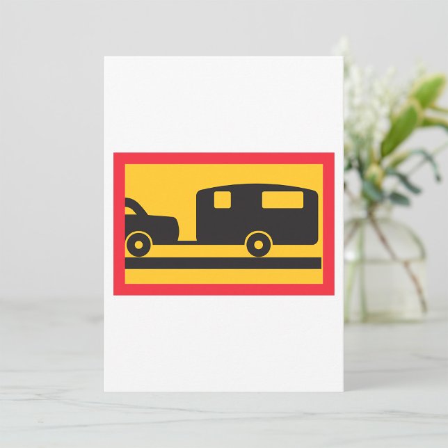 Att dra en husvagn inbjudningar (Skapare uppladdad)