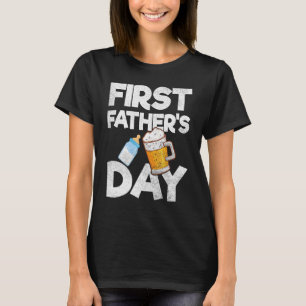 Att dricka Mjölk och öl tillsammans Lycklig första T Shirt