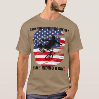 Att driva Land är som att rida en bike American T Shirt