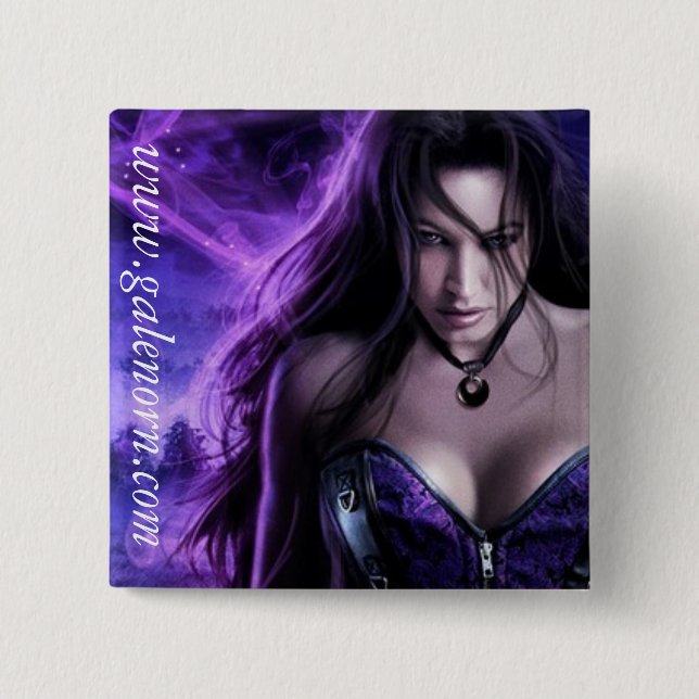 Att drömma för Priestess kvadrerar klämmer fast Knapp (Framsida)