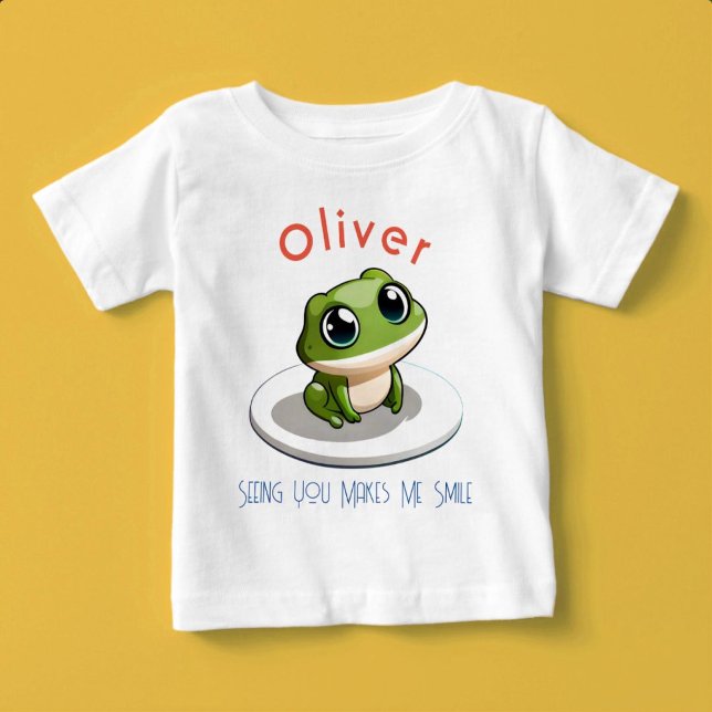 Att du gör mig till ett eget namn t shirt (Seeing You Makes Me Smile)