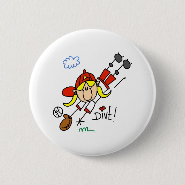 Att dyka fångar för att knäppas knapp (Framsida)