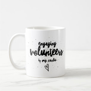 Att engagera volontärer är en träning! kaffemugg