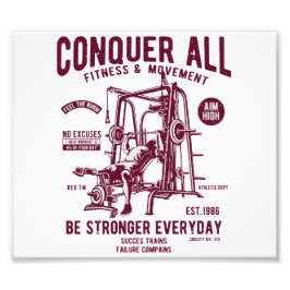 Att erövra all skicklighet blir starkare varje dag fototryck