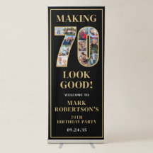 Att Få 70 att Se Bra Foto Collage 70-årsdag