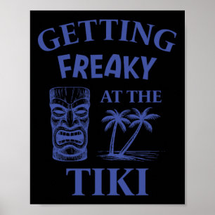 Att Få Tufft På Tiki Luau Semester Ö Island Fu Poster