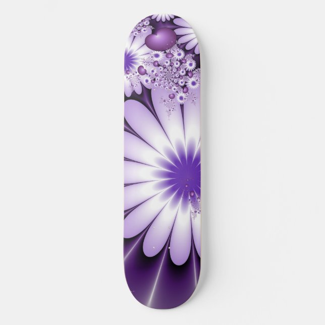 Att falla i abstrakt kärlek Blommor & hjärtan frak Skateboard Bräda 19,5 Cm (Framsida)