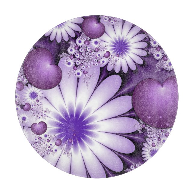 Att falla i kärlek Abstrakt blommor & hjärtan frak (Framsidan)