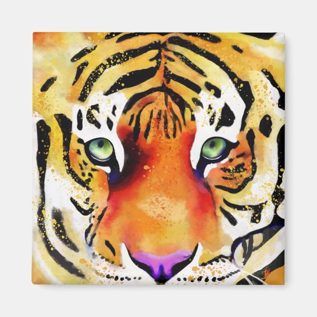 Att fånga majestätet: En tigers blick Magnet (Framsidan)