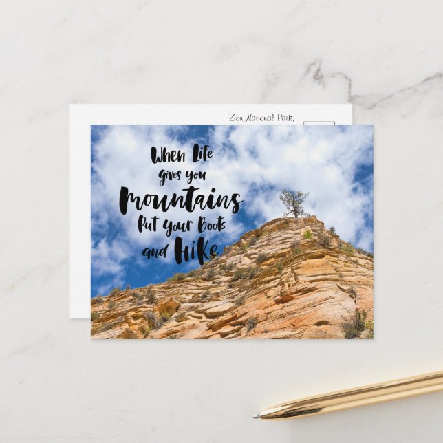 Att fånga naturens storhet vykort (Fram/Back In Situ)