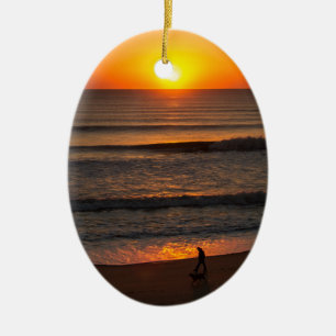Att finna frid julgransprydnad keramik
