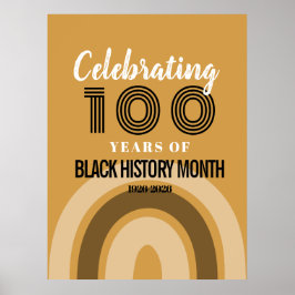 Att fira 100 år av svarta historiemånaden poster