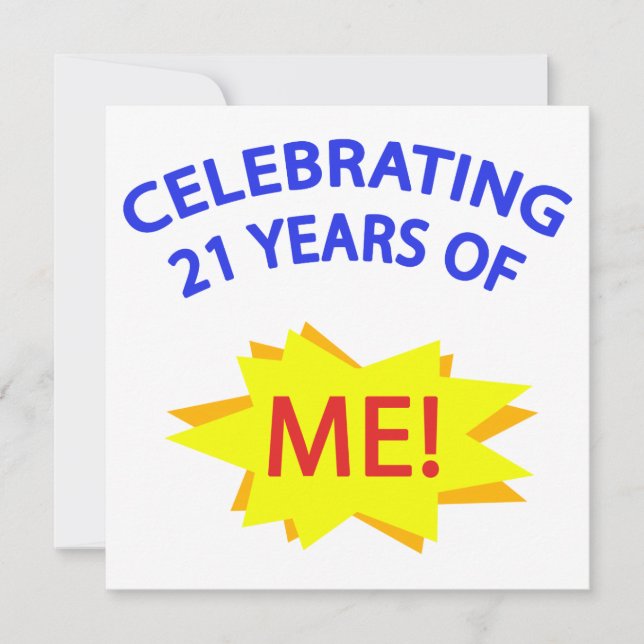 Att fira 21 år av mig! (Framsida)