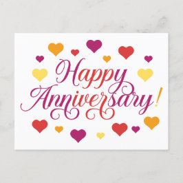 Att fira kärlek: Grattis på årsdagen Vykort