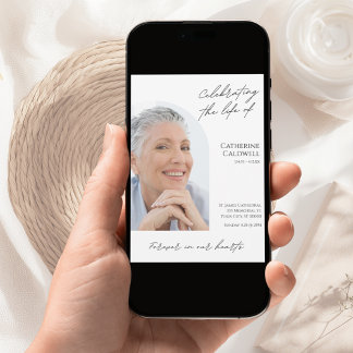 Att fira livet för ett minimalistiskt bålfoto inbjudningar