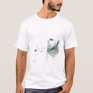 Att fiska av kajen - bekläda logotypen t-shirt