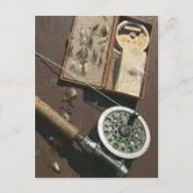 ATT FISKA utrustar VYKORTET Vykort (Framsida)